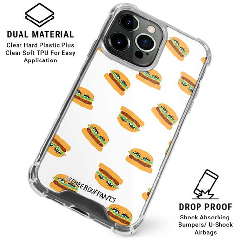 Bouffants and Broken Hearts Cute Burgers iPhone 16 Pro Clear Case