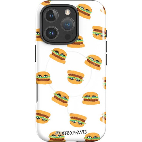Bouffants and Broken Hearts Cute Burgers iPhone 16 Pro Magsafe Impact Case