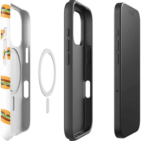 Bouffants and Broken Hearts Cute Burgers iPhone 16 Pro Magsafe Impact Case