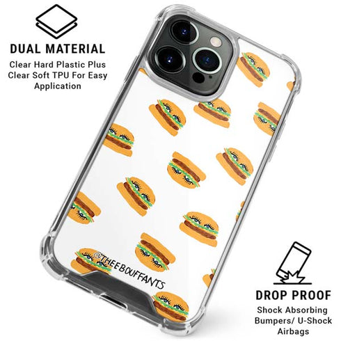 Bouffants and Broken Hearts Cute Burgers iPhone 16 Pro Max Clear Case