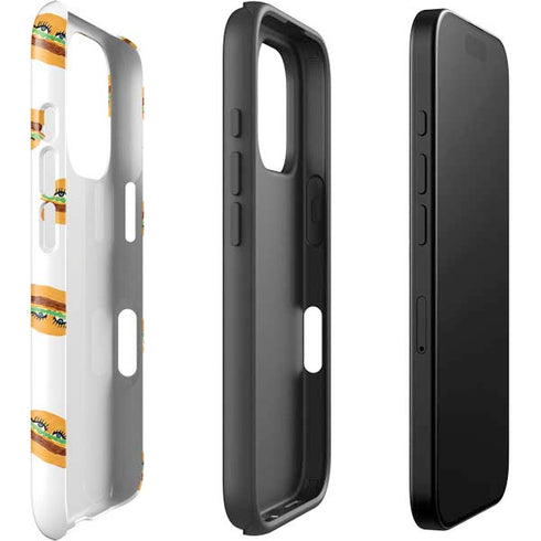 Bouffants and Broken Hearts Cute Burgers iPhone 16 Pro Max Impact Case