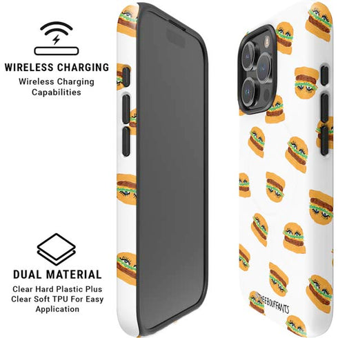 Bouffants and Broken Hearts Cute Burgers iPhone 16 Pro Max Magsafe Impact Case