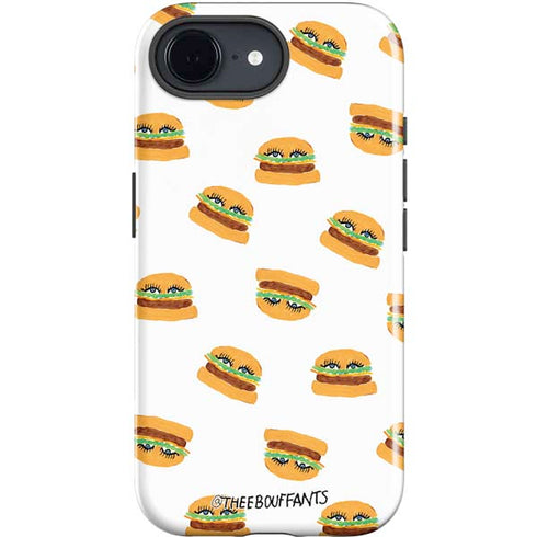 Bouffants and Broken Hearts Cute Burgers iPhone 16e Impact Case