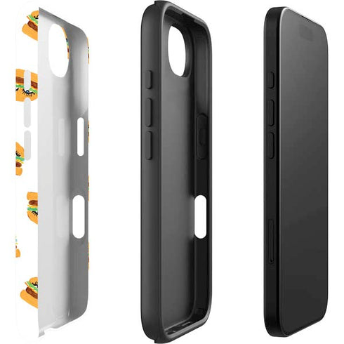 Bouffants and Broken Hearts Cute Burgers iPhone 16e Impact Case