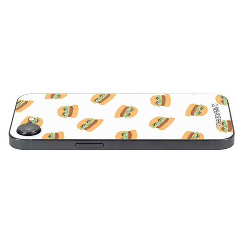 Bouffants and Broken Hearts Cute Burgers iPhone 16e Skin
