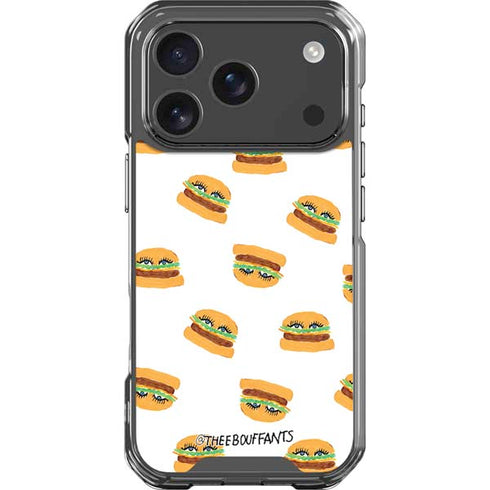 Bouffants and Broken Hearts Cute Burgers iPhone 18 Pro Clear Case