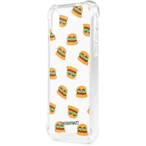 Bouffants and Broken Hearts Cute Burgers iPhone XS Clear Case