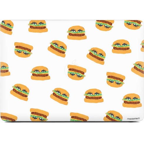 Bouffants and Broken Hearts Cute Burgers Apple MacBook Air Skin