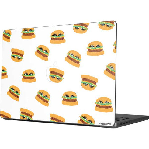Bouffants and Broken Hearts Cute Burgers Apple MacBook Pro 14-inch Skin