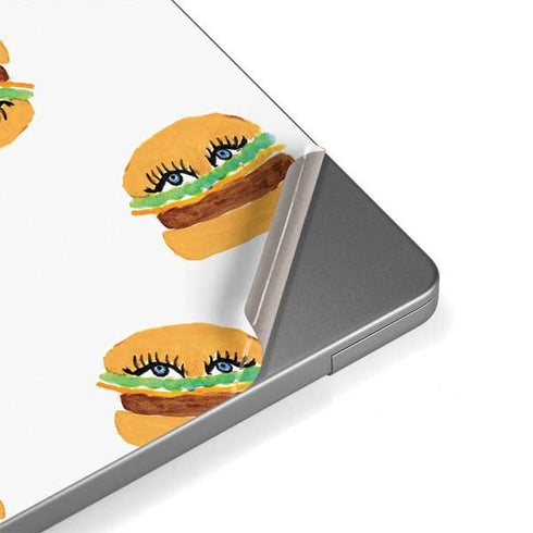 Bouffants and Broken Hearts Cute Burgers Apple MacBook Pro 14-inch Skin