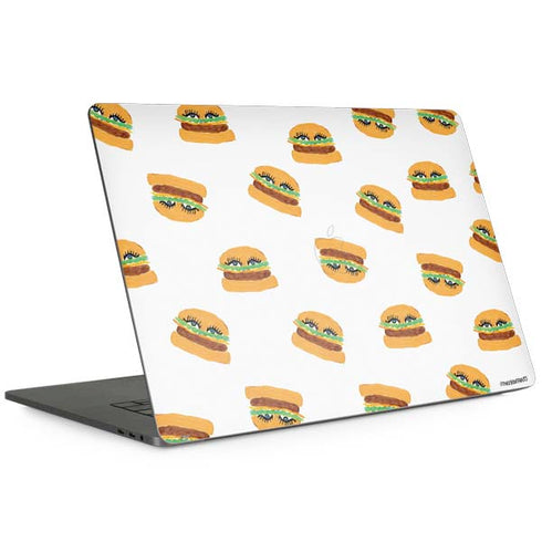 Bouffants and Broken Hearts Cute Burgers MacBook Skins