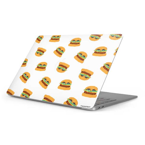 Bouffants and Broken Hearts Cute Burgers Apple MacBook Pro 16-inch Skin