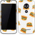 Bouffants and Broken Hearts Cute Burgers Moto E5 Play Skin