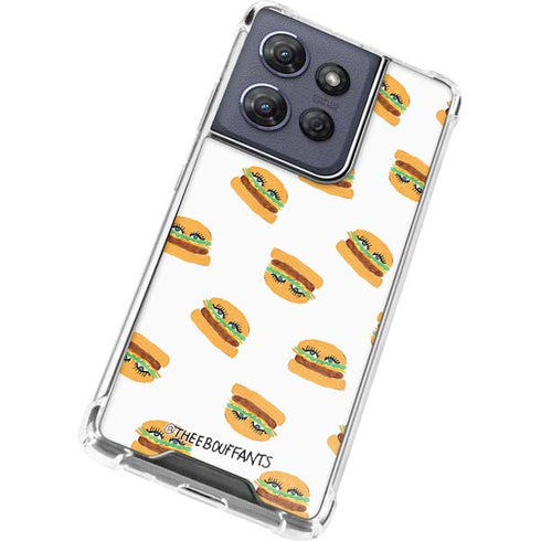 Bouffants and Broken Hearts Cute Burgers Moto G 5G (2025) Clear Case