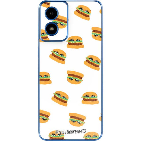 Bouffants and Broken Hearts Cute Burgers Moto G Play 4G (2024) Skin