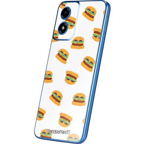 Bouffants and Broken Hearts Cute Burgers Moto G Play 4G (2024) Skin