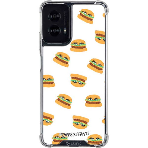 Bouffants and Broken Hearts Cute Burgers Moto G Power 5G (2024) Clear Case