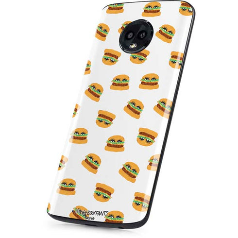 Bouffants and Broken Hearts Cute Burgers Moto G6 Skin