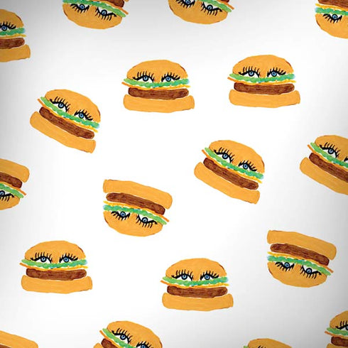 Bouffants and Broken Hearts Cute Burgers Moto G6 Skin