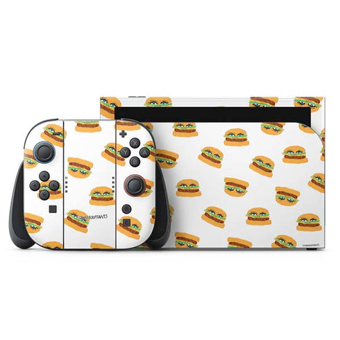 Bouffants and Broken Hearts Cute Burgers Nintendo Skins