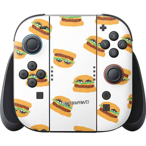 Bouffants and Broken Hearts Cute Burgers Nintendo Switch 2 (2025) Joy-Con Controller Skin