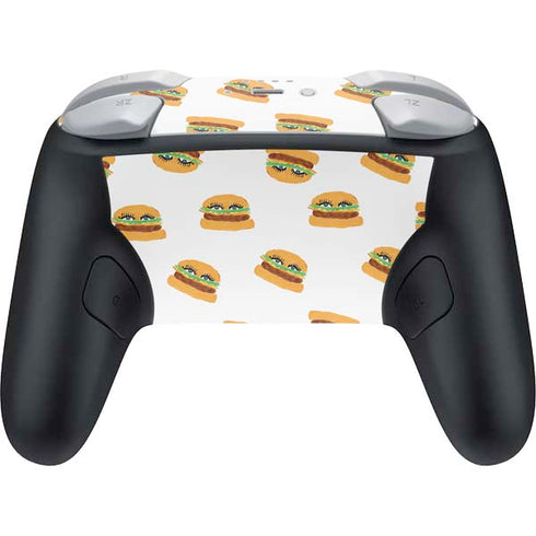 Bouffants and Broken Hearts Cute Burgers Nintendo Switch 2 (2025) Pro Controller Skin