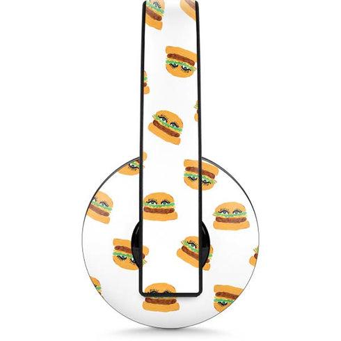 Bouffants and Broken Hearts Cute Burgers PlayStation 4 Gold Wireless Headset Skin