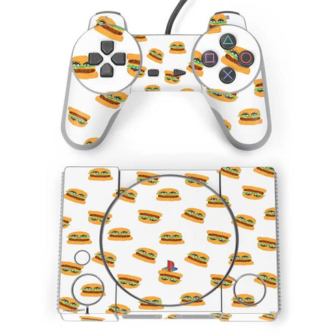 Bouffants and Broken Hearts Cute Burgers PlayStation Classic Bundle Skin
