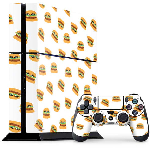 Bouffants and Broken Hearts Cute Burgers PlayStation PS4 Skins