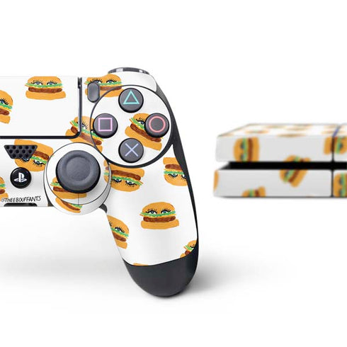 Bouffants and Broken Hearts Cute Burgers PS4 Console and Controller Bundle Skin