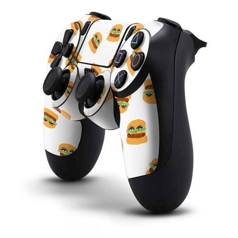 Bouffants and Broken Hearts Cute Burgers PS4 Controller Skin