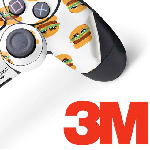 Bouffants and Broken Hearts Cute Burgers PS4 Controller Skin