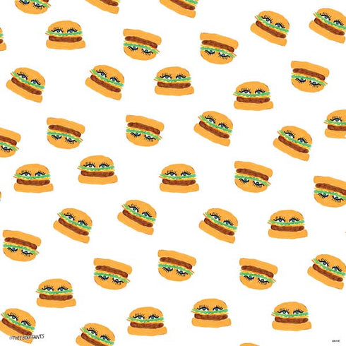 Bouffants and Broken Hearts Cute Burgers PS4 Controller Skin