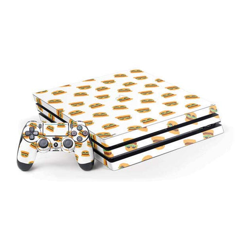 Bouffants and Broken Hearts Cute Burgers PS4 Pro Bundle Skin