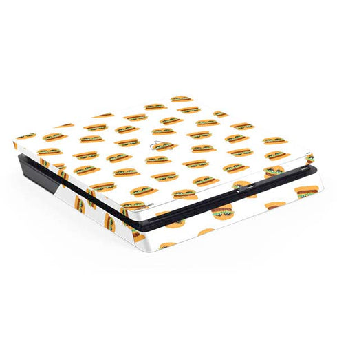 Bouffants and Broken Hearts Cute Burgers PS4 Slim Skin