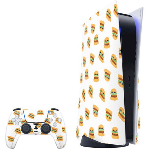 Bouffants and Broken Hearts Cute Burgers PlayStation PS5 Skins