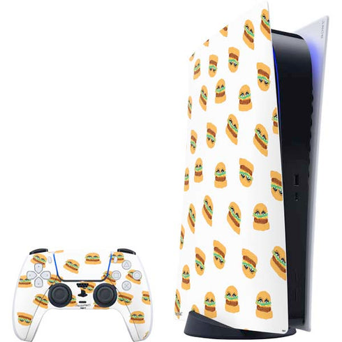 Bouffants and Broken Hearts Cute Burgers PlayStation PS5 Skins