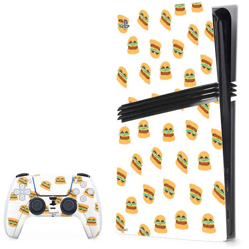 Bouffants and Broken Hearts Cute Burgers PS5 Pro Bundle Skin
