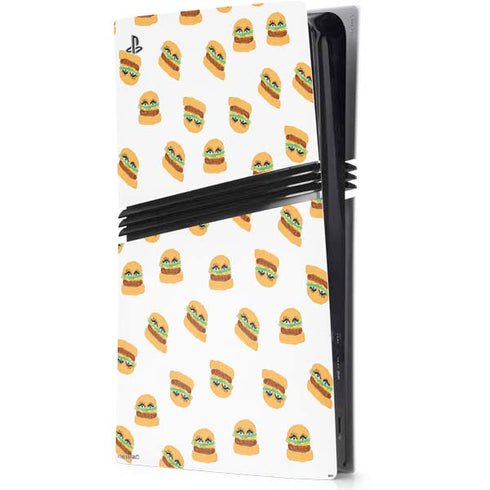 Bouffants and Broken Hearts Cute Burgers PS5 Pro Console Skin