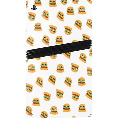 Bouffants and Broken Hearts Cute Burgers PS5 Pro Console Skin