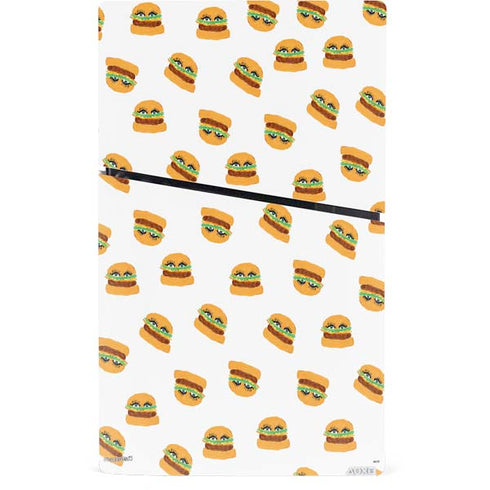 Bouffants and Broken Hearts Cute Burgers PS5 Slim Digital Edition Console Skin