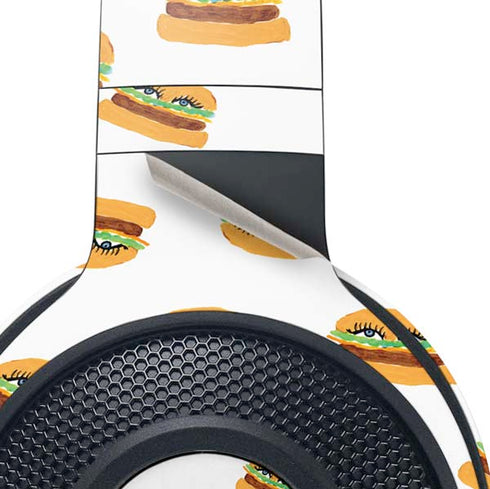 Bouffants and Broken Hearts Cute Burgers Razer Kraken X Skin