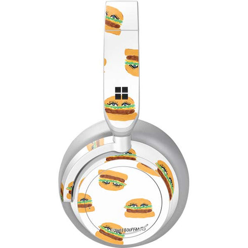 Bouffants and Broken Hearts Cute Burgers Surface Headphones Skin