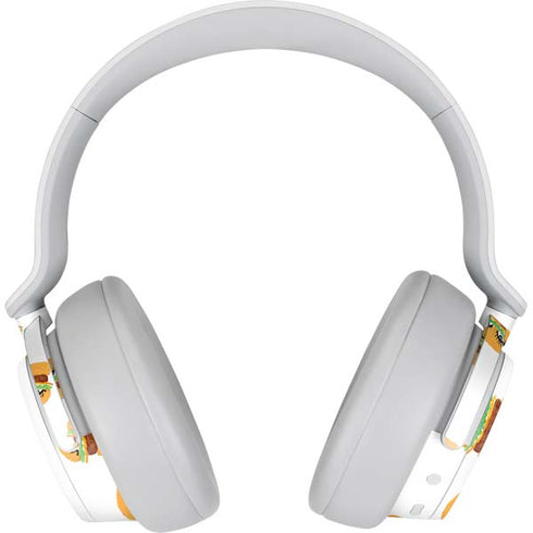 Bouffants and Broken Hearts Cute Burgers Surface Headphones Skin