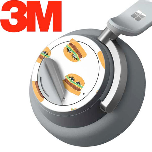 Bouffants and Broken Hearts Cute Burgers Surface Headphones Skin