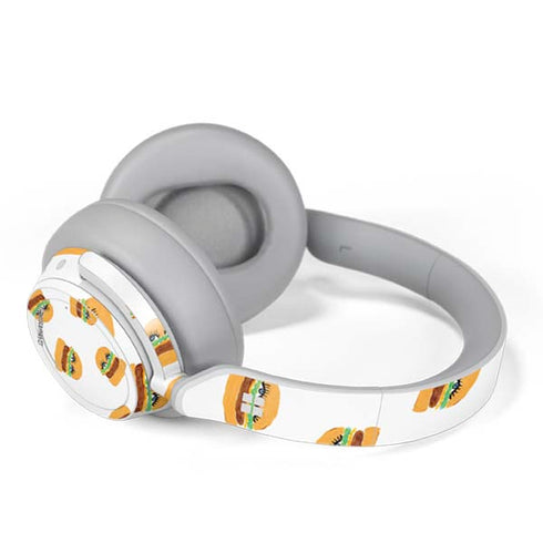 Bouffants and Broken Hearts Cute Burgers Surface Headphones Skin