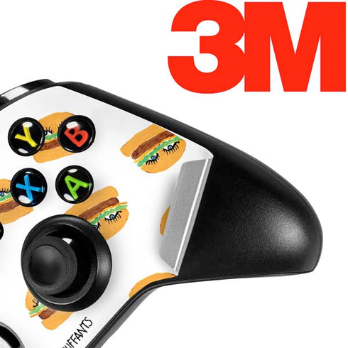Bouffants and Broken Hearts Cute Burgers Xbox One S Controller Skin