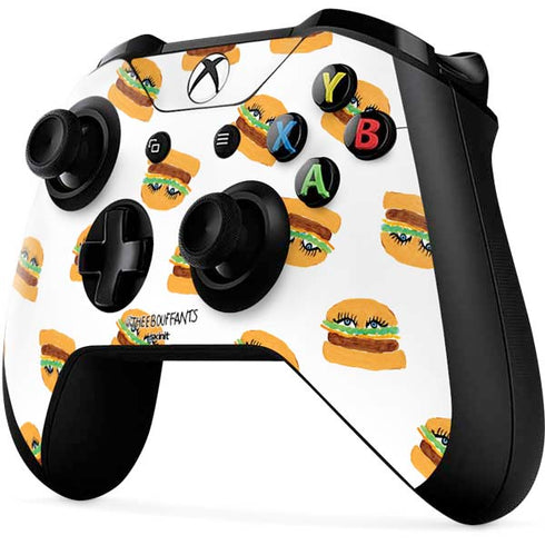 Bouffants and Broken Hearts Cute Burgers Xbox One X Controller Skin