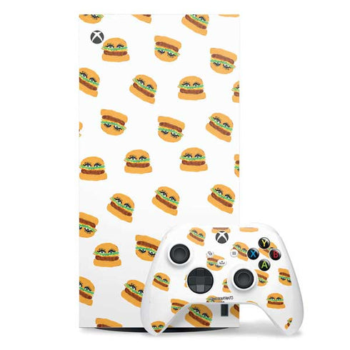 Bouffants and Broken Hearts Cute Burgers Xbox Series X Skins