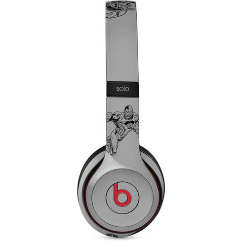 DC Comics Cyborg Comic Pop Beats Solo 2 Wireless Skin